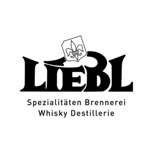 Liebl whisky distillery logo with lily flower.