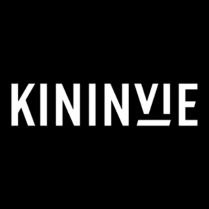 Kininvie" brand logo on a black background.