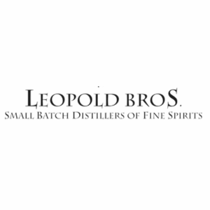 Leopold Bros. distillery logo, fine small batch spirits.