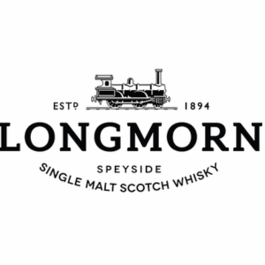 Longmorn single malt Scotch whisky logo with train graphic