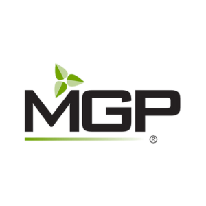 MGP brand logo with green leaves design