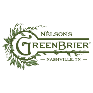 Nelson's Green Brier logo with leaves, Nashville, TN.