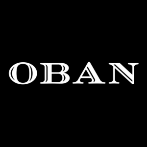 OBAN" brand logo in white on black background.