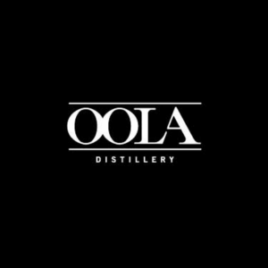 OOLA Distillery logo with white text on black background.