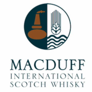 Macduff International Scotch Whisky logo with still and barley.