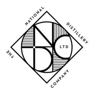 National Distillery Company logo in black and white.