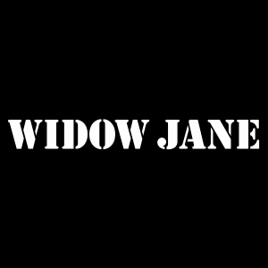 Widow Jane logo in black and white text.