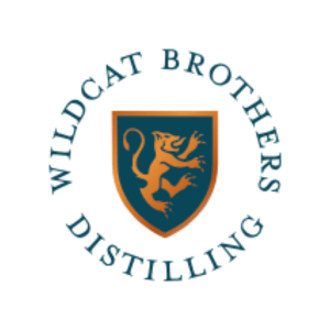 Wildcat Brothers Distilling logo with crest and lion.