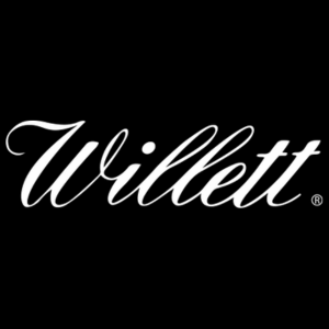 Willett brand logo in cursive white text on black.