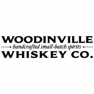 Woodinville Whiskey Co. logo with text "handcrafted small-batch spirits".