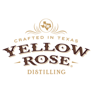 Yellow Rose Distilling logo, Texas crafted spirits.