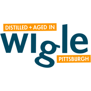 Wigle whiskey logo, distilled and aged in Pittsburgh