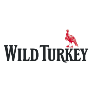 Logo of Wild Turkey with red turkey illustration
