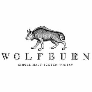 Wolfburn single malt scotch whisky logo with wolf.