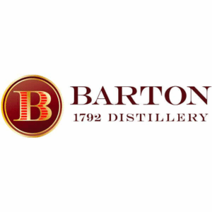 Barton 1792 Distillery logo with red and gold emblem.
