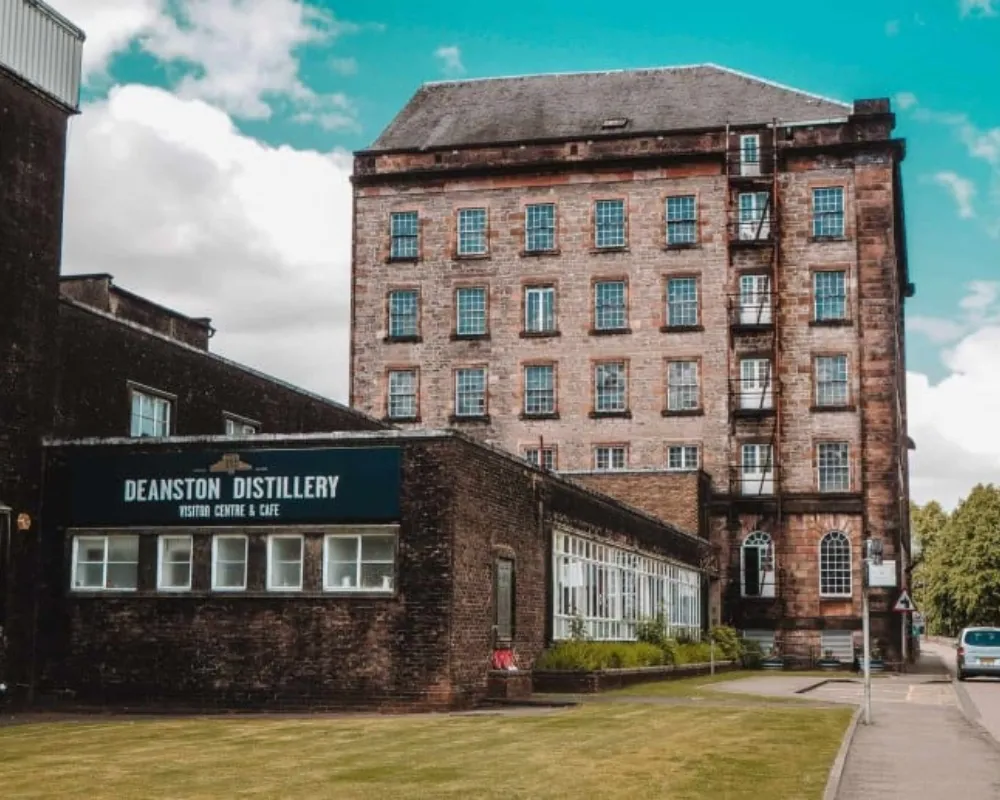Deanston Distillery building exterior, Scotland.