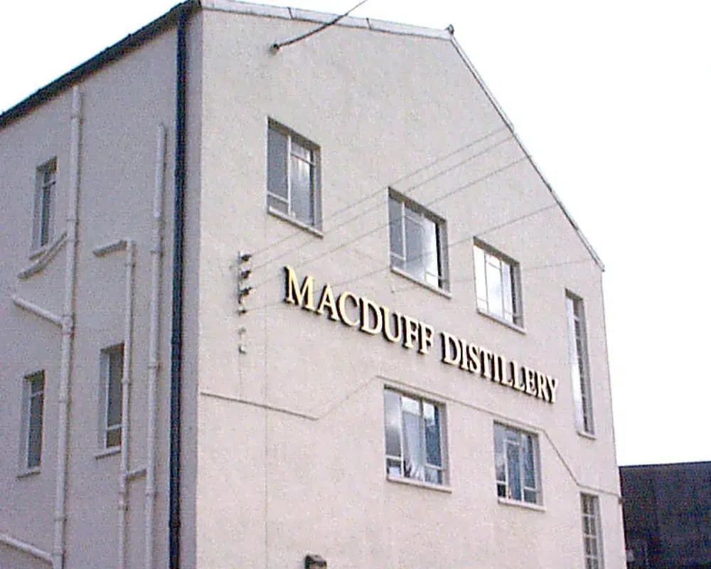 Exterior of Macduff Distillery building