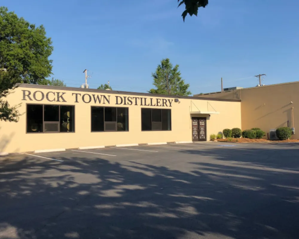 Exterior view of Rock Town Distillery building.