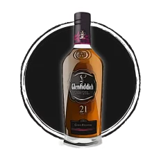 Glenfiddich 21-year-old single malt scotch whisky bottle