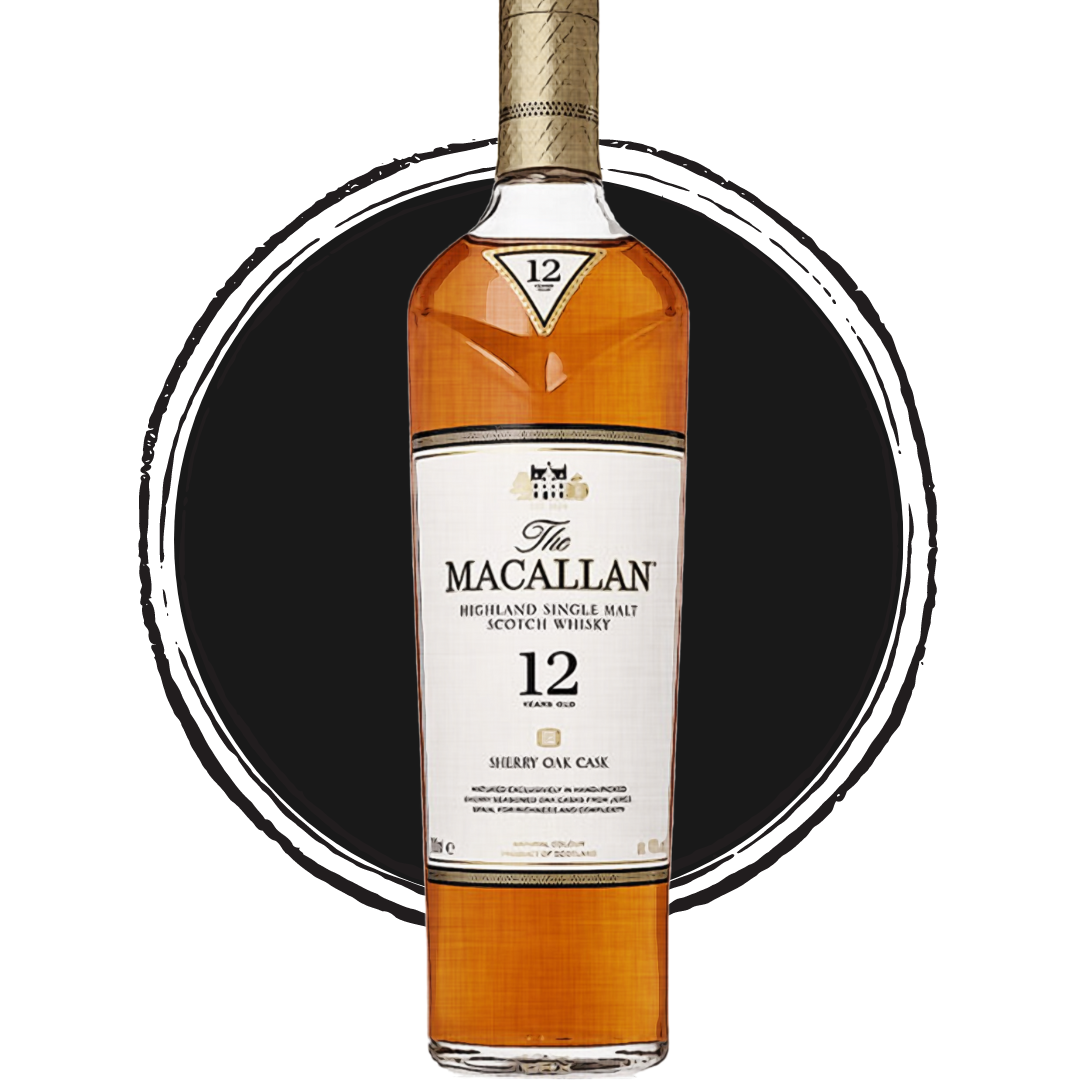 The Macallan 12 Year Old Scotch Whisky bottle