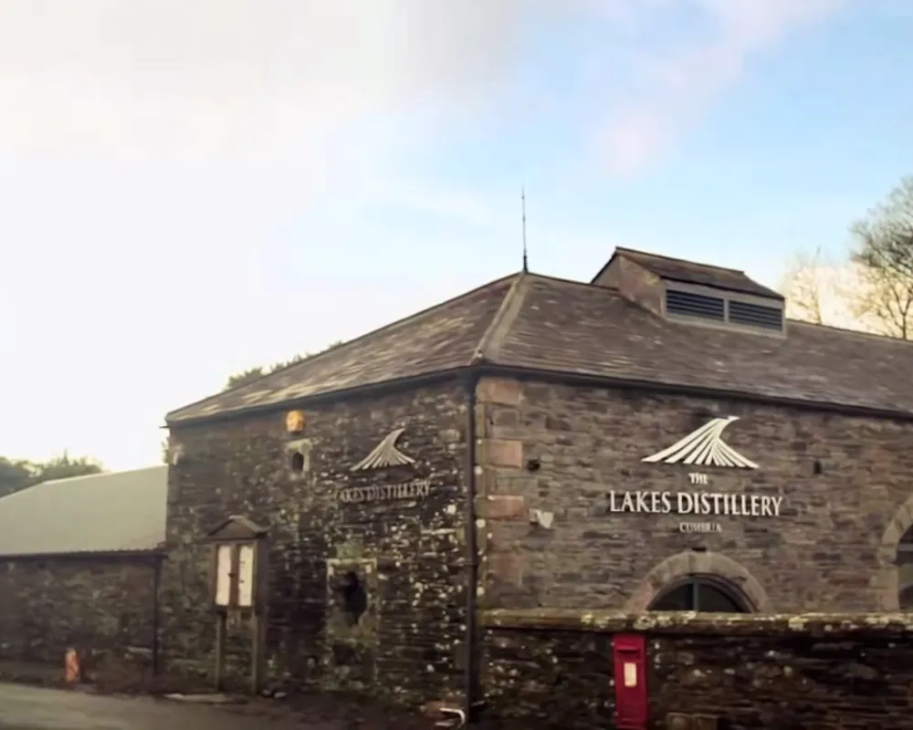 Stone building of The Lakes Distillery