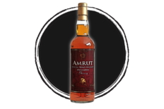 Amrut intermediate sherry single malt whisky bottle.