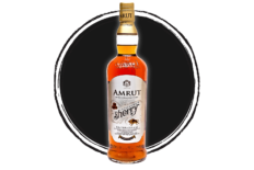 Amrut Indian Single Malt Whisky bottle.