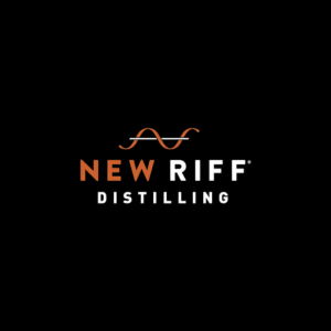 New Riff Distilling logo on black background