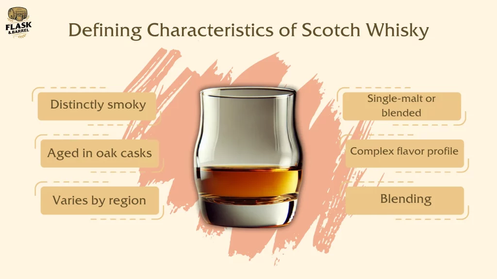 Characteristics of Scotch Whisky infographic