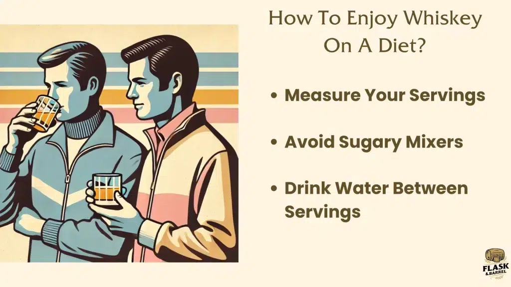 Tips for enjoying whiskey while dieting.