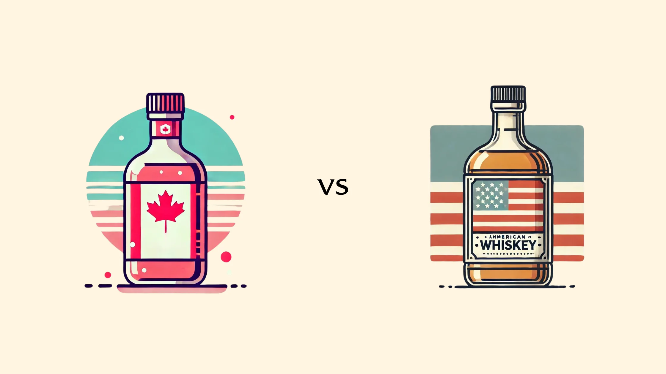 Canadian whiskey vs American whiskey comparison