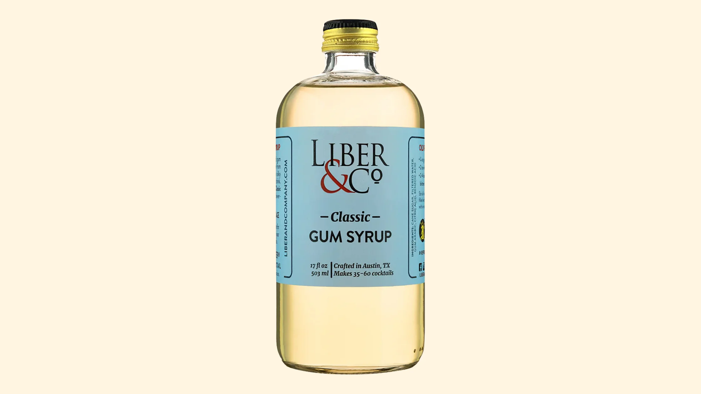 Liber Co Classic Gum Syrup bottle