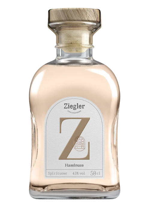 Ziegler Haselnuss spirit bottle, 50 cl.