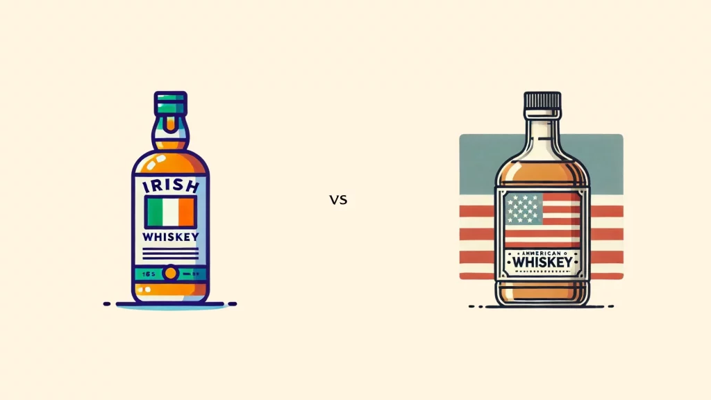 Irish whiskey vs American whiskey comparison