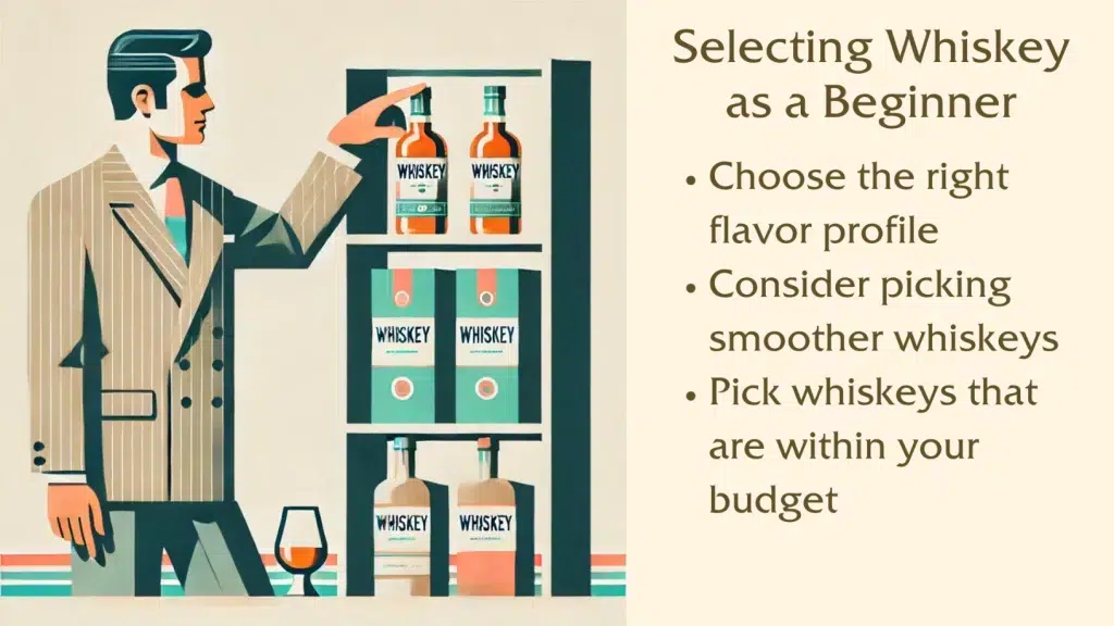 Tips for selecting whiskey as a beginner.