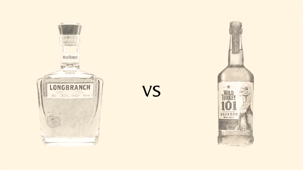 Longbranch vs Wild Turkey 101 bourbon.