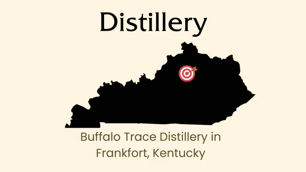 Buffalo Trace Distillery location in Kentucky map