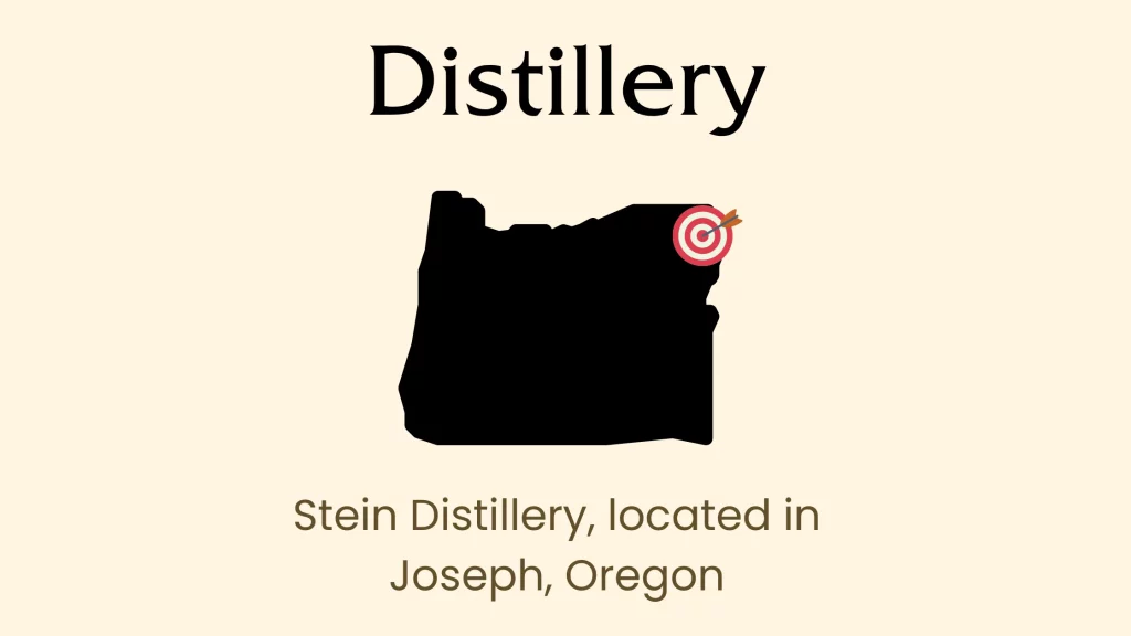 Stein Distillery map pinpoint in Oregon