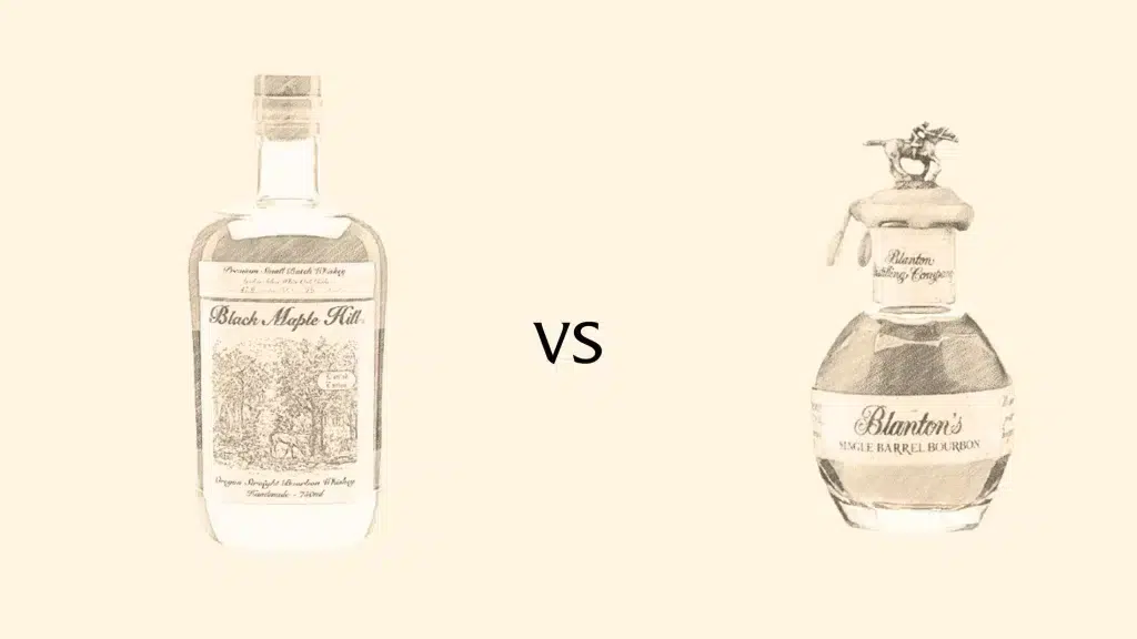 Black Maple Hill vs Blanton's Bourbon Bottle