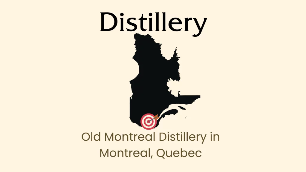 Map of Distillery in Montreal, Quebec