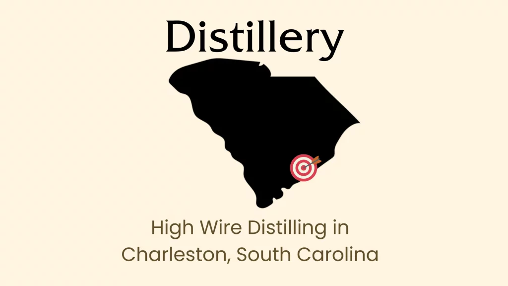 High Wire Distilling in South Carolina map design