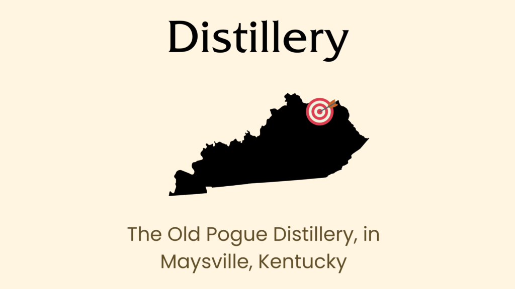 Map with Old Pogue Distillery location marked.