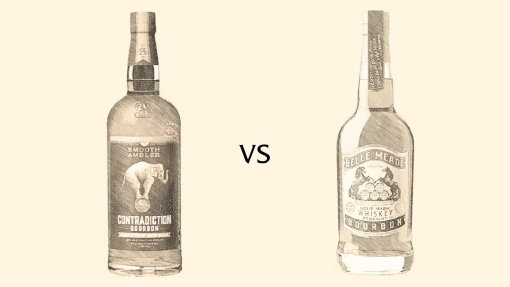 Contradiction vs Belle Meade bourbon comparison