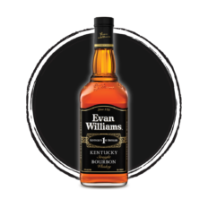 Bottle of Evan Williams Black Label Kentucky Bourbon