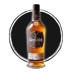 Glenfiddich 18-year single malt whisky bottle