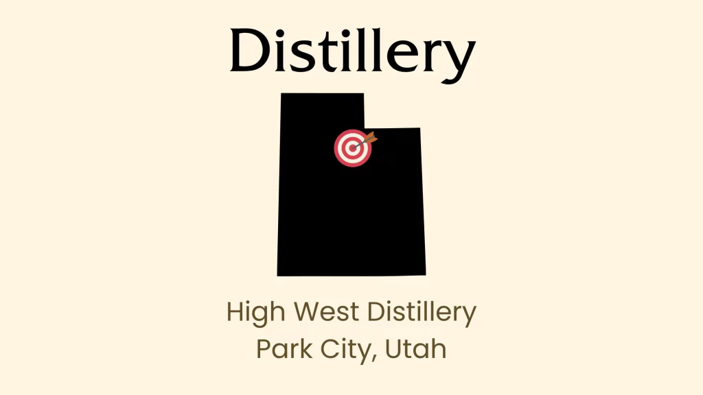 High West Distillery Utah map logo