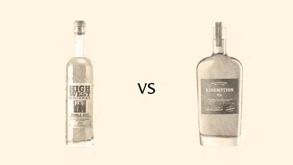 High West vs Redemption rye whiskey comparison