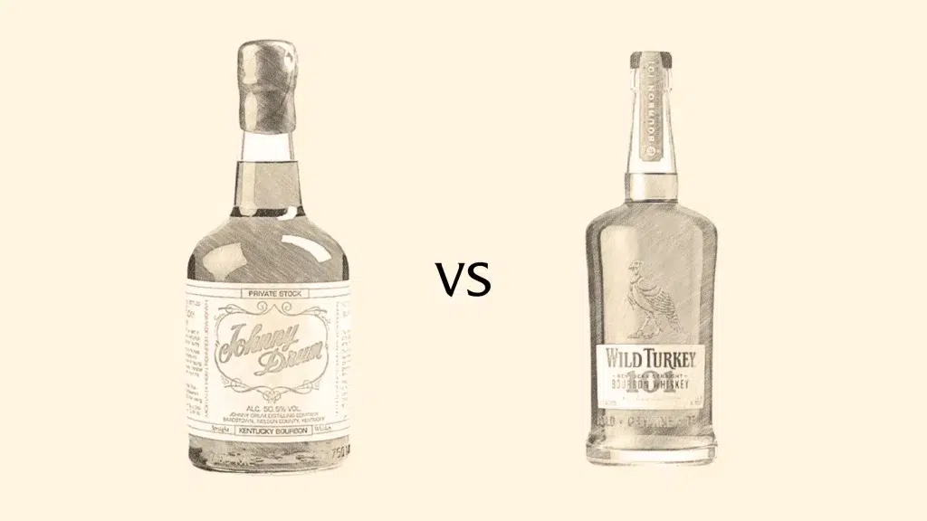 Johnny Drum vs Wild Turkey bourbon comparison