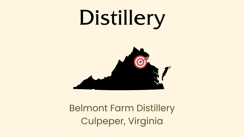 Belmont Farm Distillery, Culpeper, Virginia map