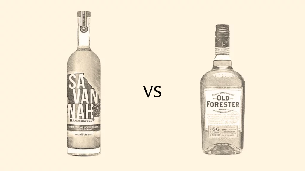 Savannah versus Old Forester bourbon comparison.